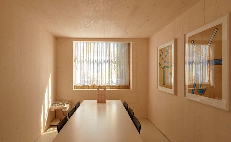 Desk spaces in bright architectural practice Desk spaces in bright architectural practice