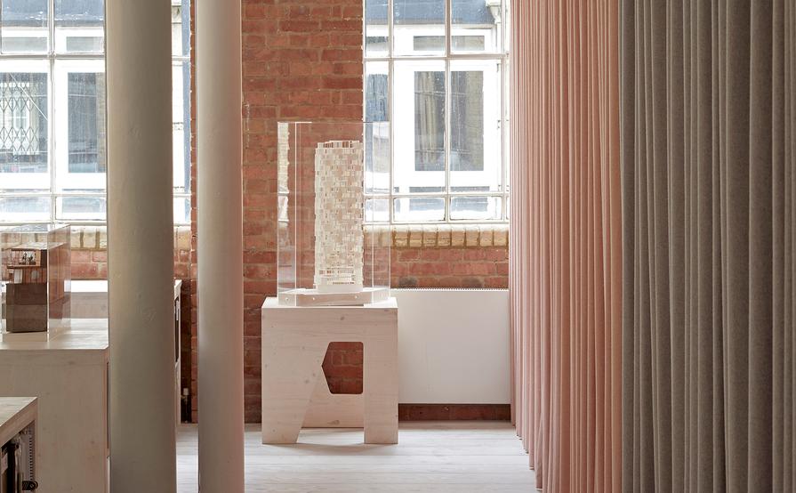 Desk spaces in bright architectural practice Desk spaces in bright architectural practice