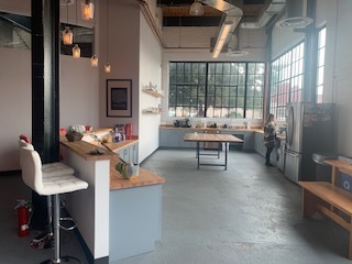 Industrial Open Floor Plan CoWorking Space