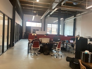 Industrial Open Floor Plan CoWorking Space