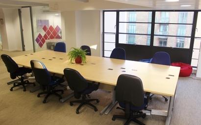 Bright deskspace in freindly office by the river Bright deskspace in freindly office by the river