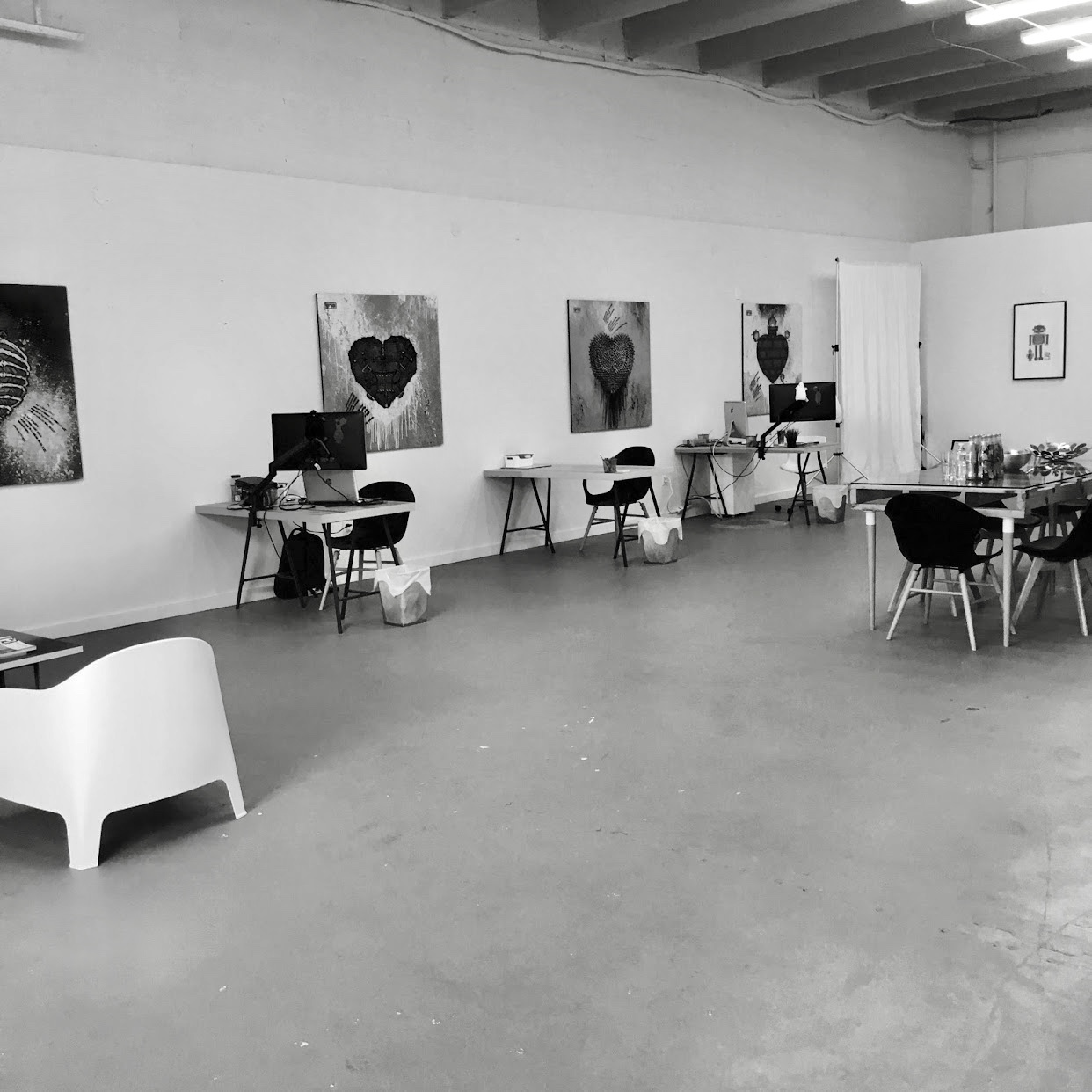 Creative work & meeting space. Creative work & meeting space.