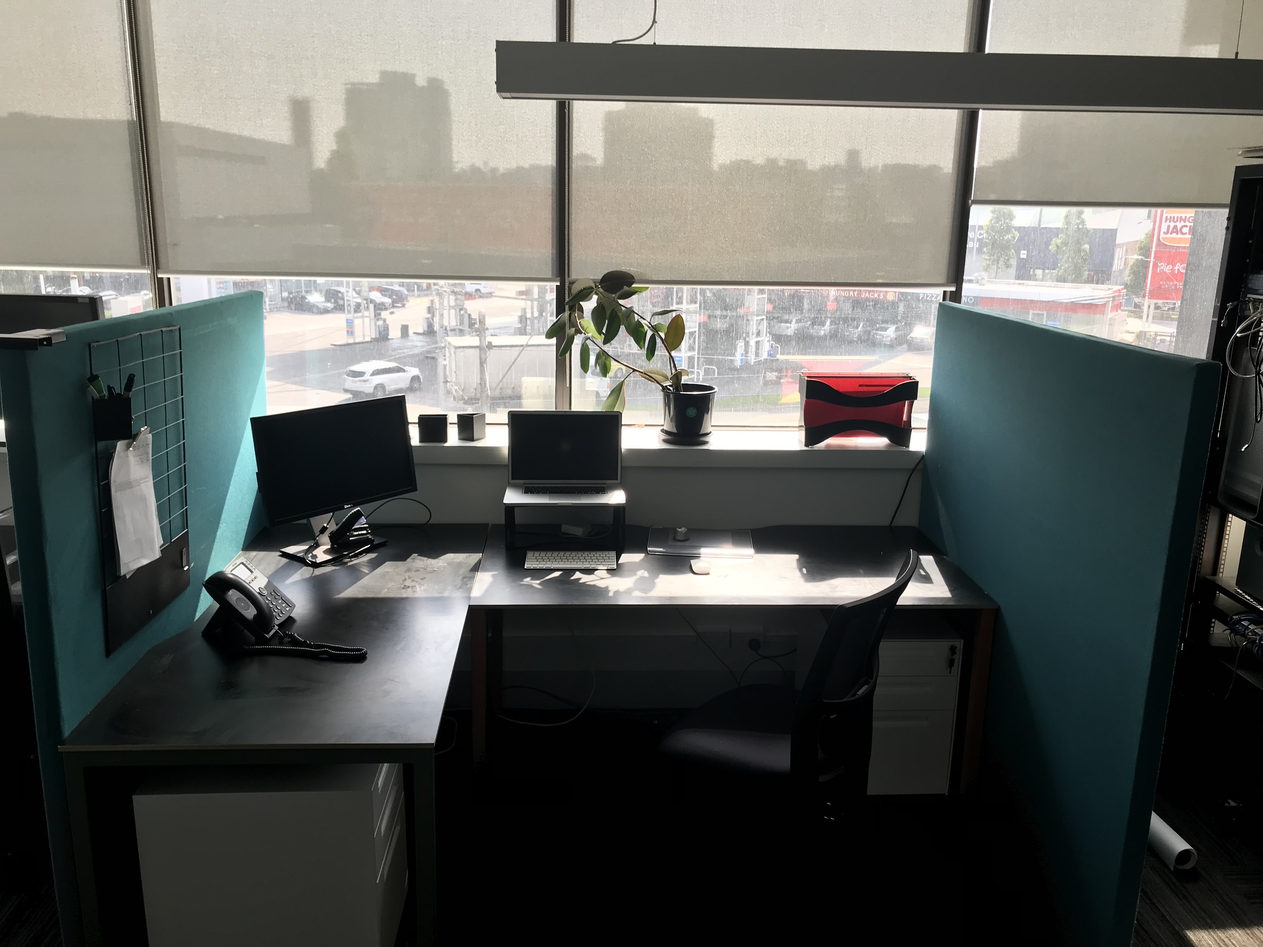 2 large desks in self contained office