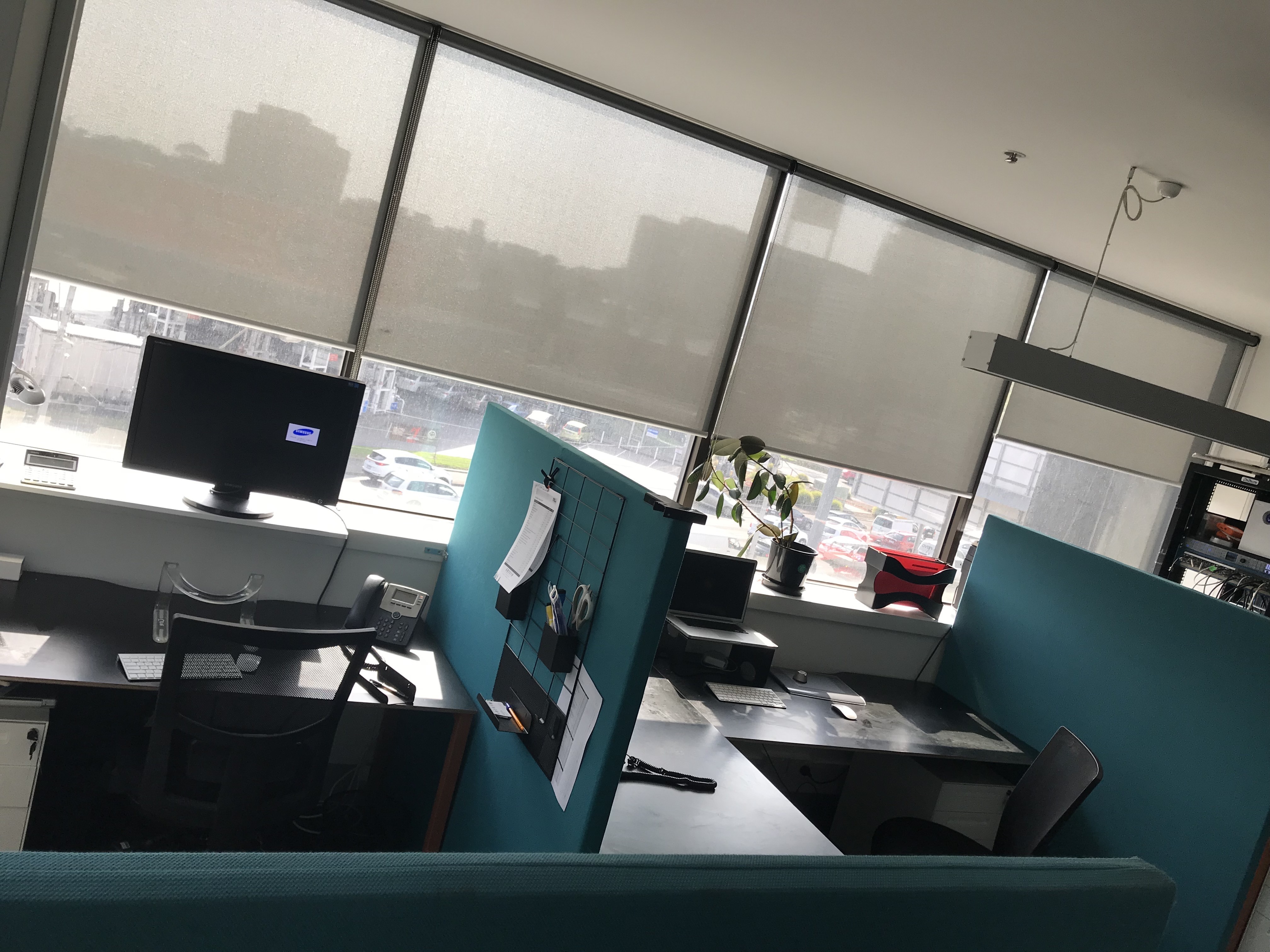 2 large desks in self contained office