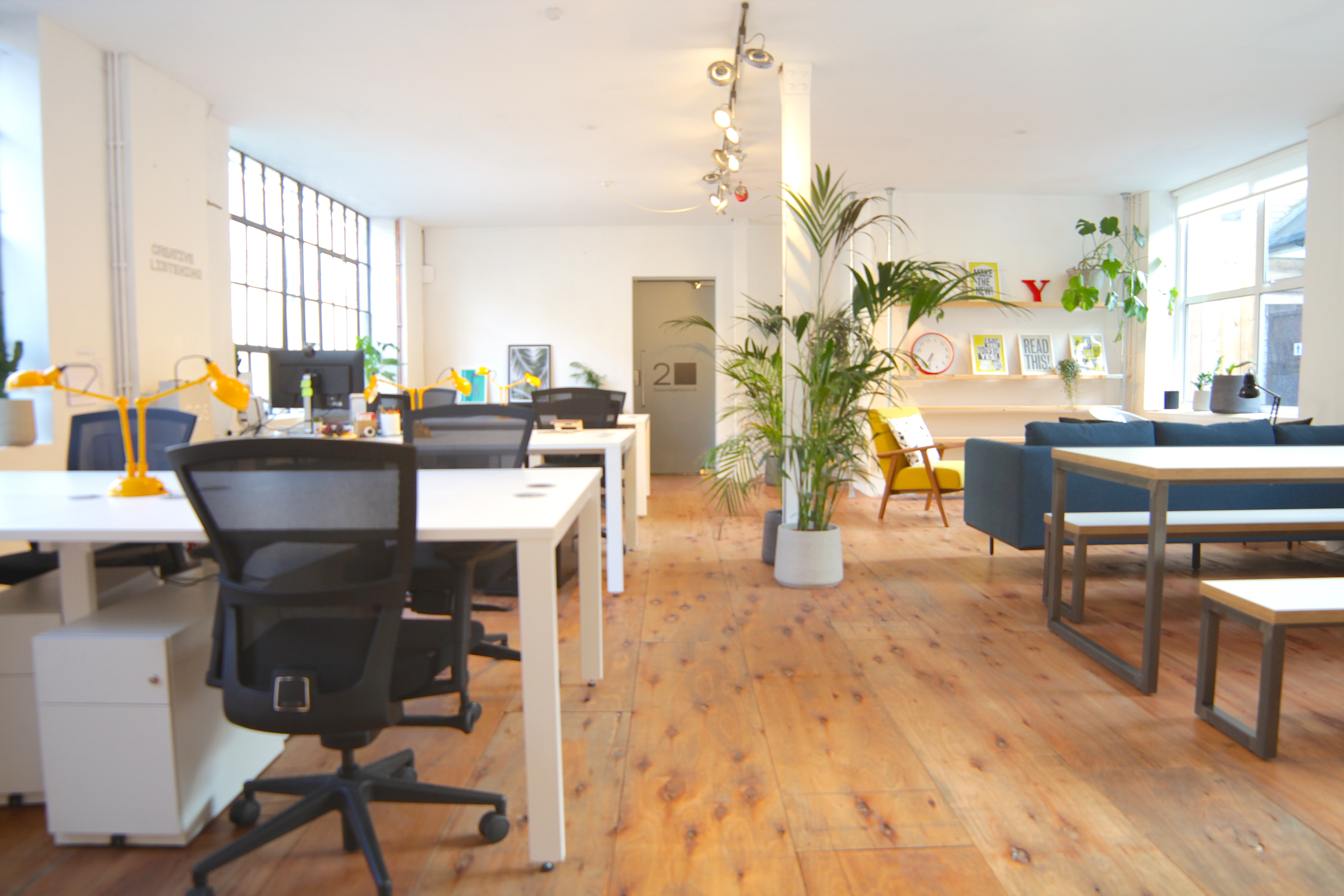 Private office space within a renovated and restored old pickle factory