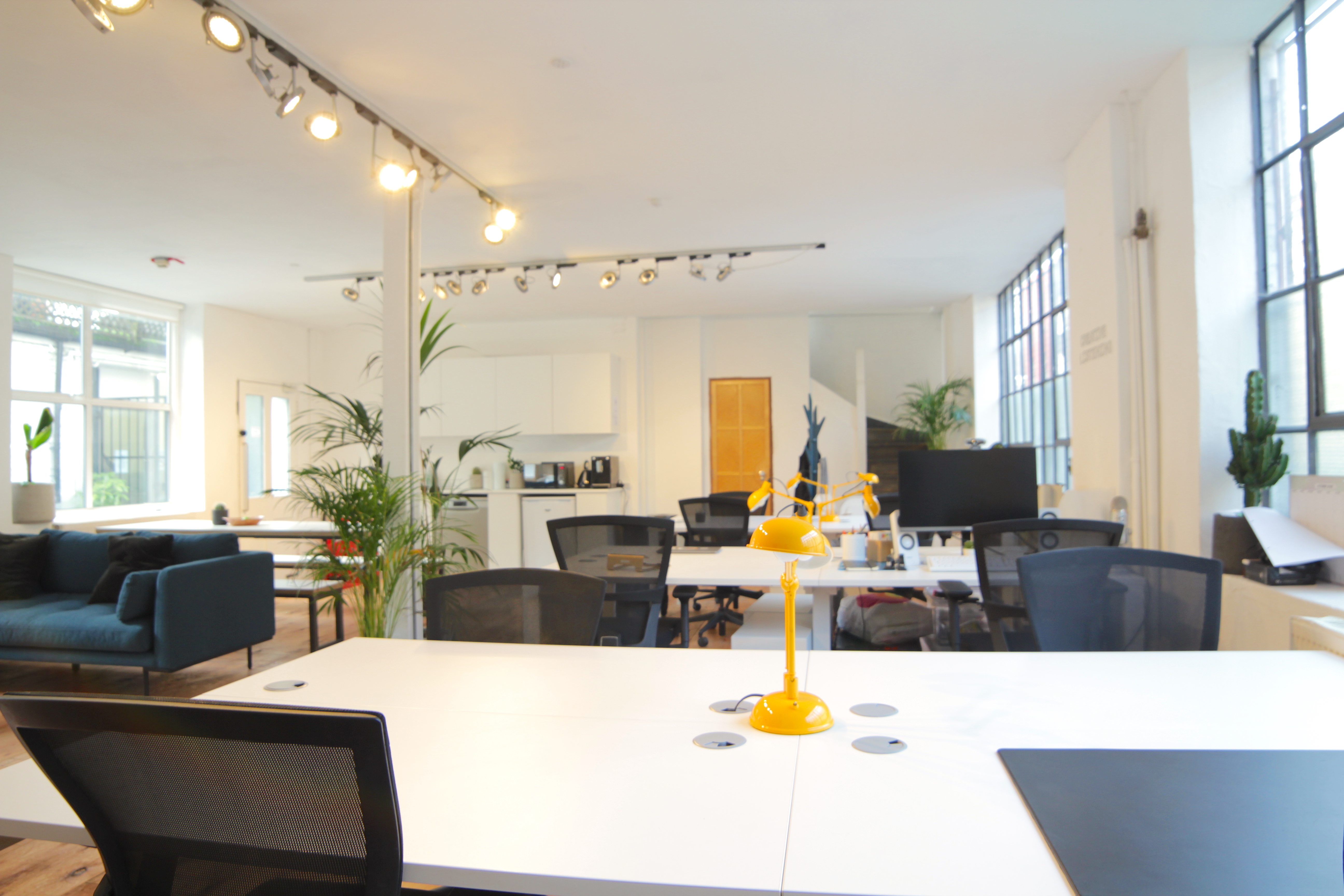 Private office space within a renovated and restored old pickle factory