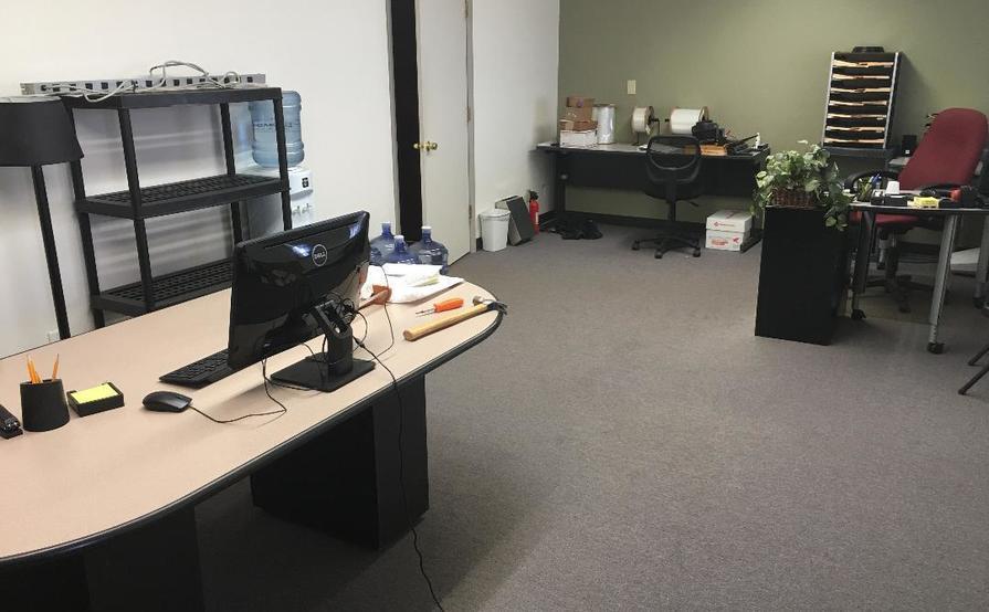 Private office space in quiet area