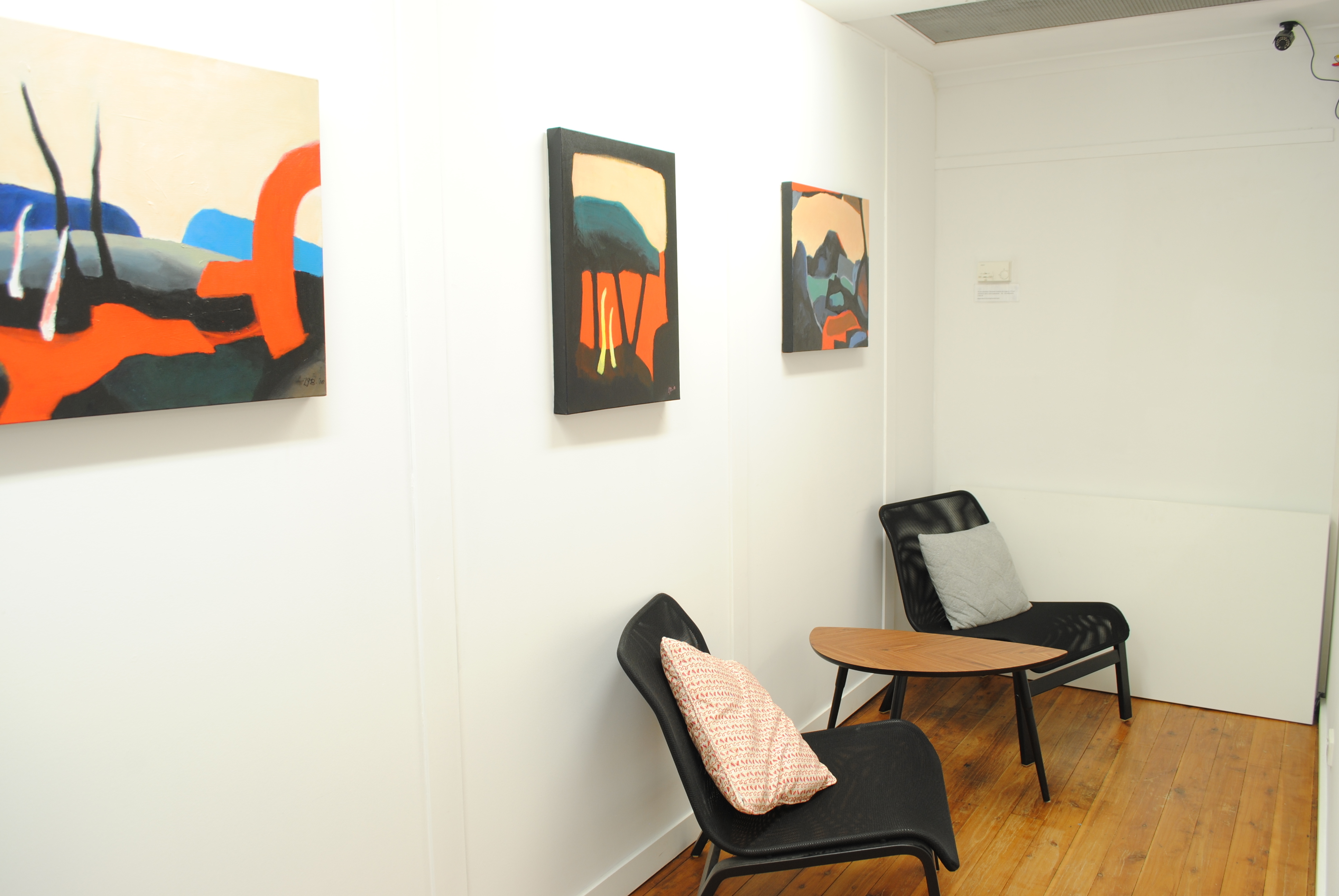 Dedicated desk in open plan office