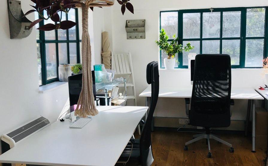 BEAUTIFUL large desk in a design studio