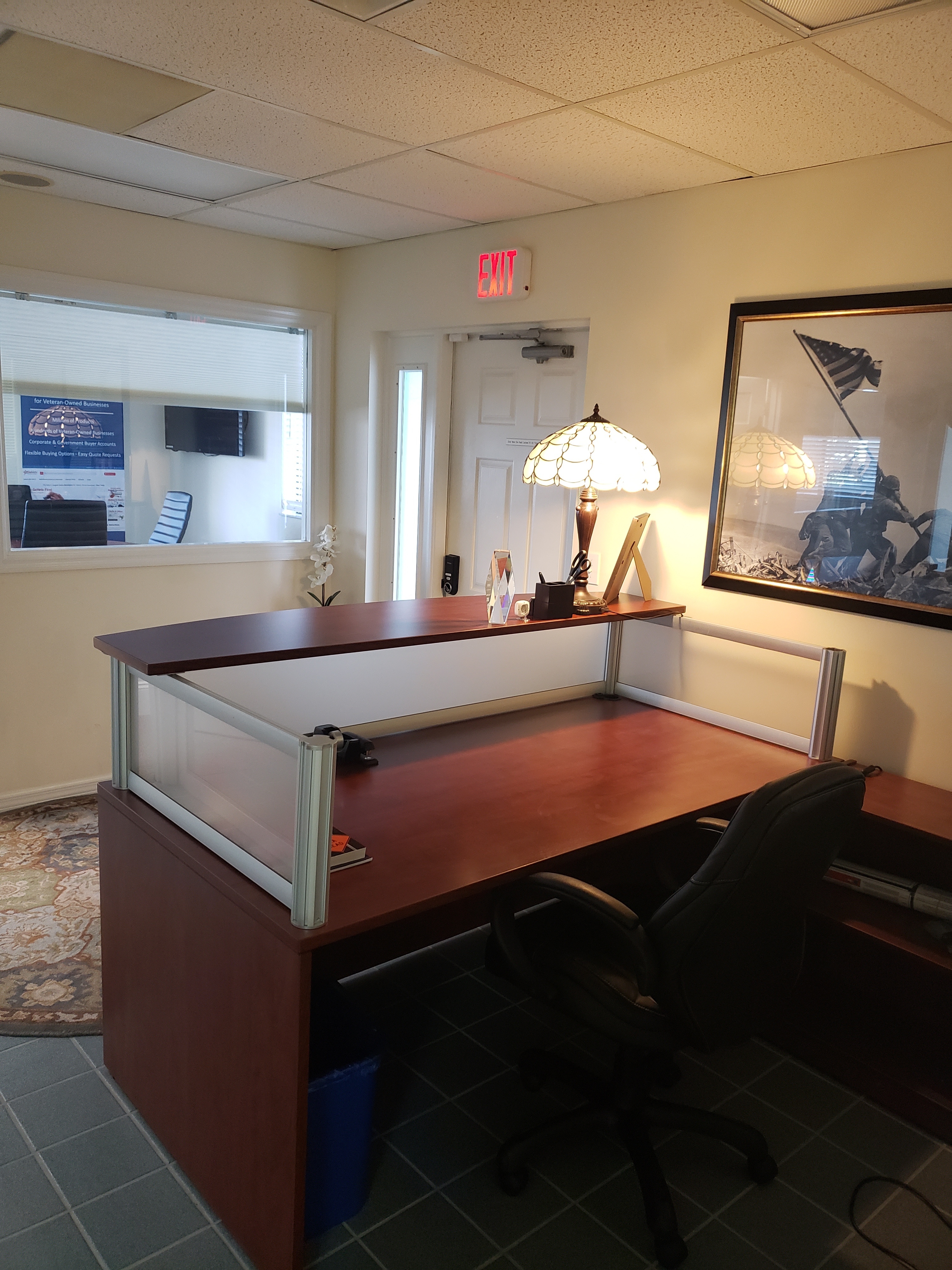 Furnished Office (2 Desks) + Conference Table (16' x 10') Furnished Office (2 Desks) + Conference Table (16' x 10')