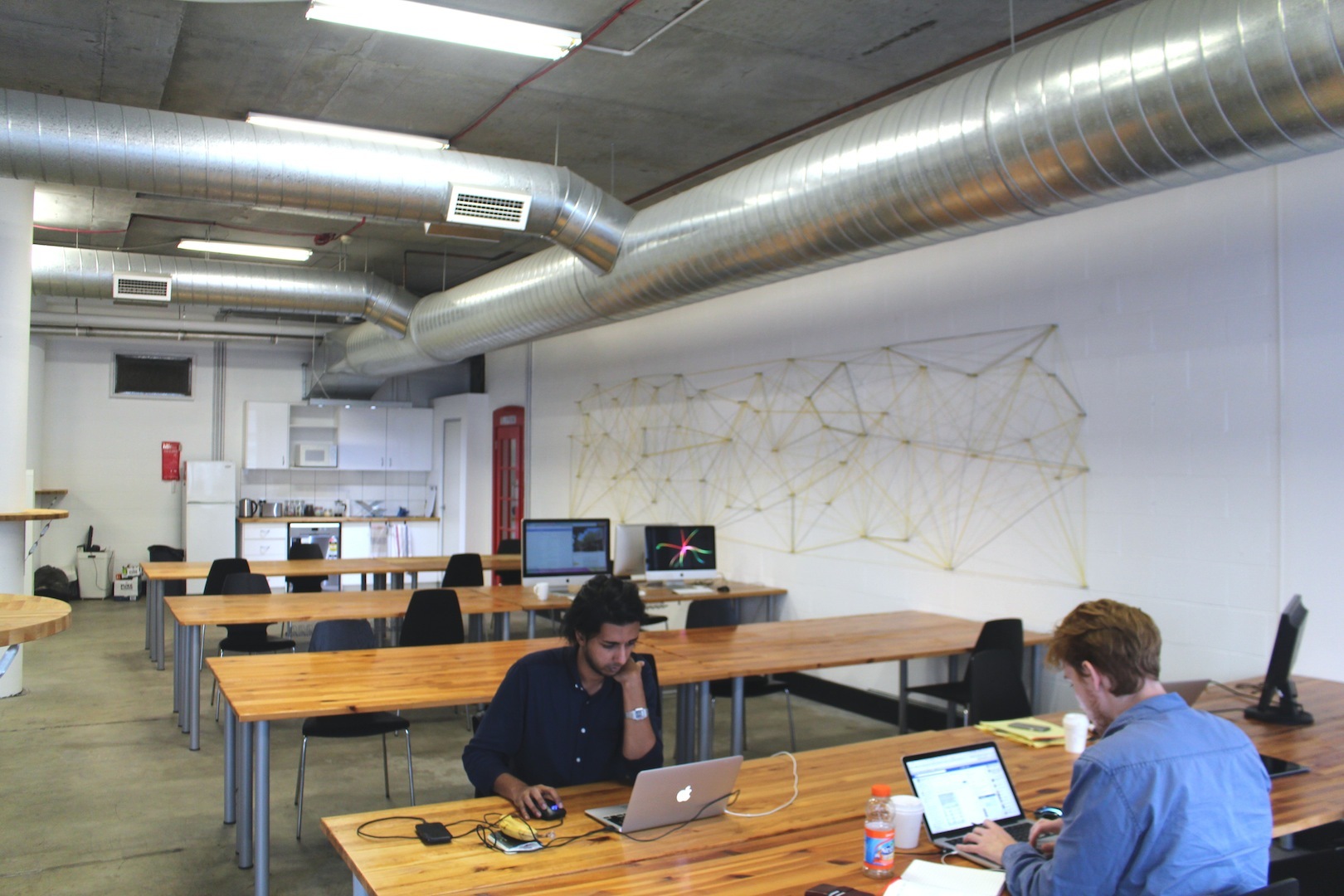 Coworking desk space at the Common Room
