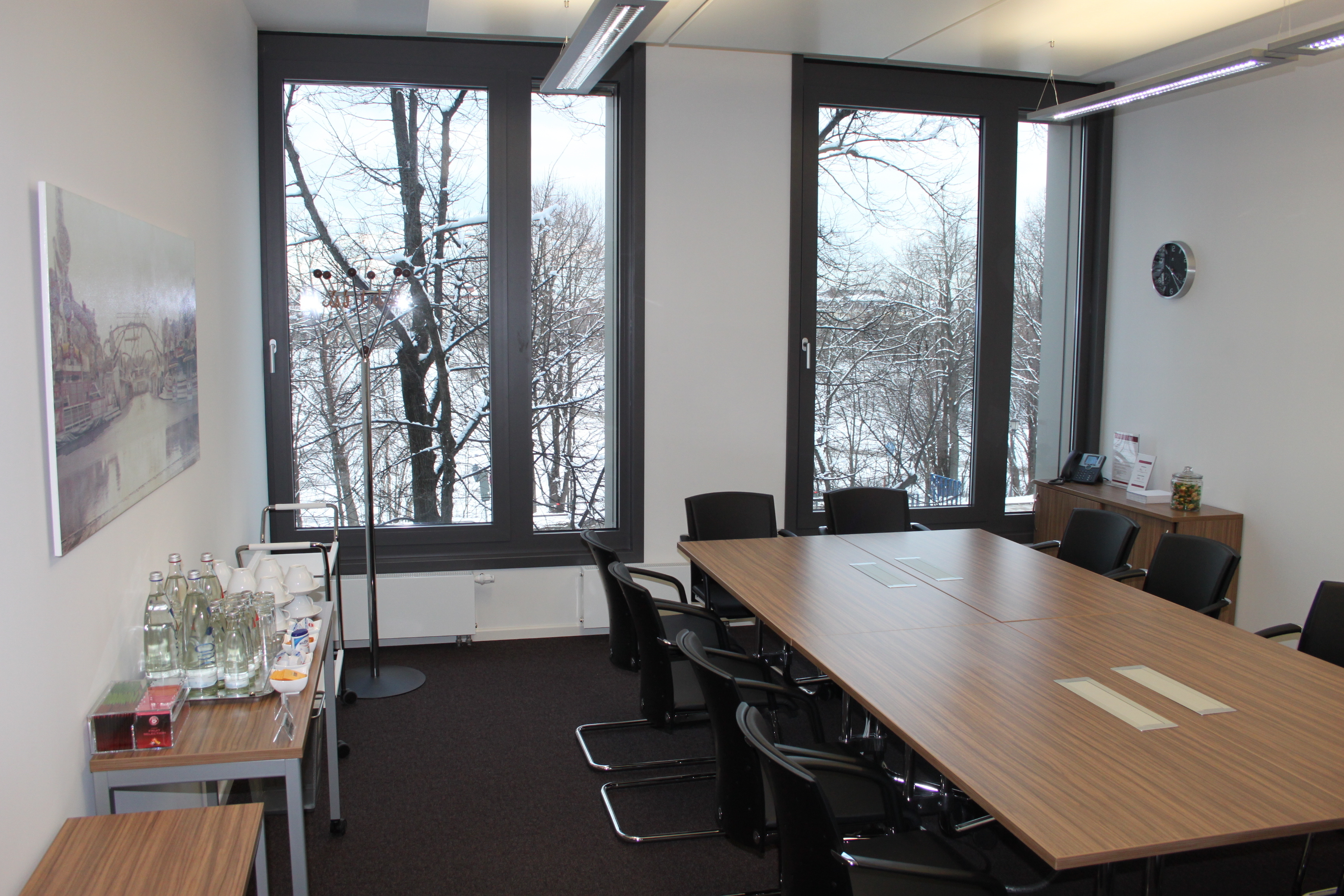 Arbeiten in der Business Lounge - München Theresienhöhe