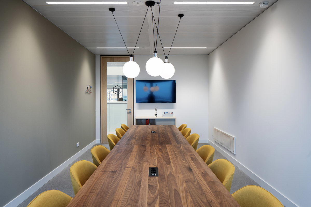 Een perfect formaat kantooromgeving voor vijf.