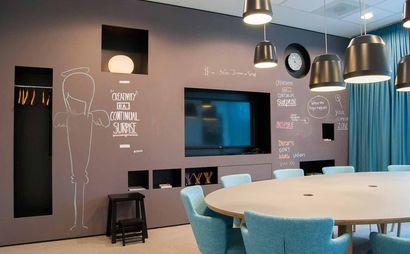 Een perfect formaat kantooromgeving voor vijf. Een perfect formaat kantooromgeving voor vijf.