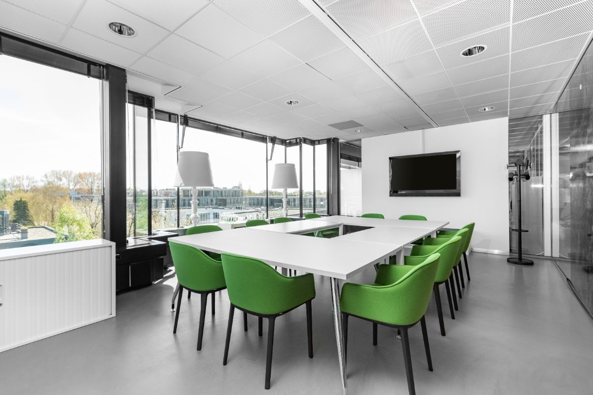 Work your way in een privékantoor voor drie