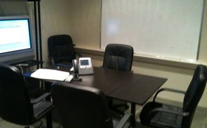 Office desks and conference room  Office desks and conference room