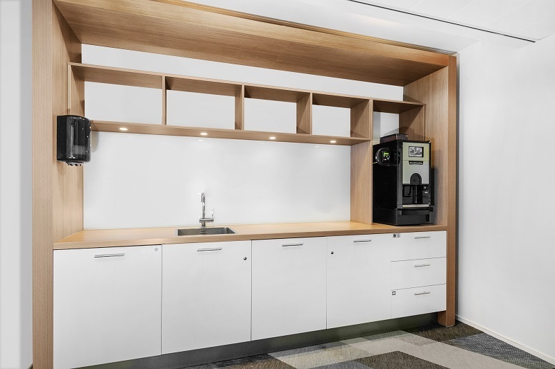 Work your way in een privékantoor voor drie