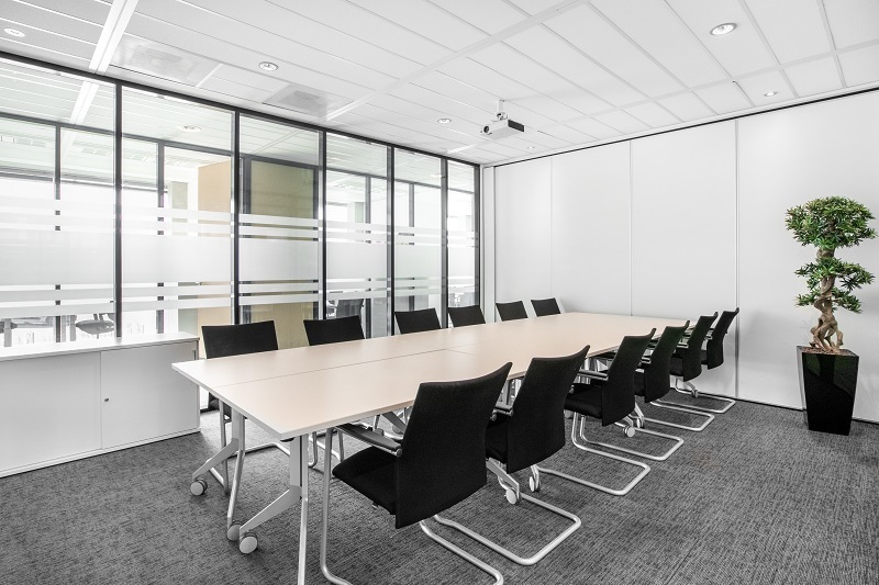 Work your way in een privékantoor voor drie