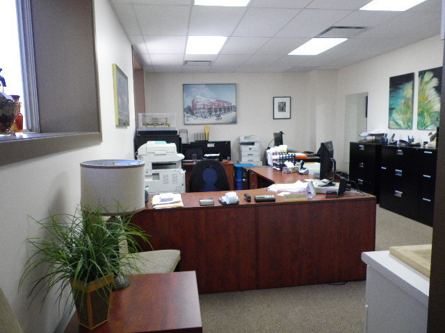 Desk in main office