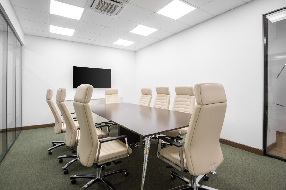 Work your way in a private office for three.