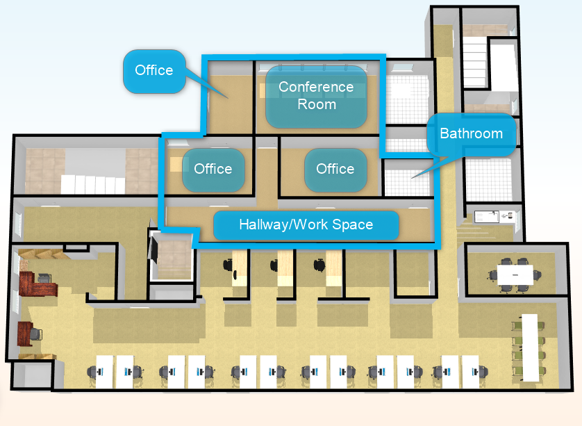 3rd Floor office space at The Newman Center in University City