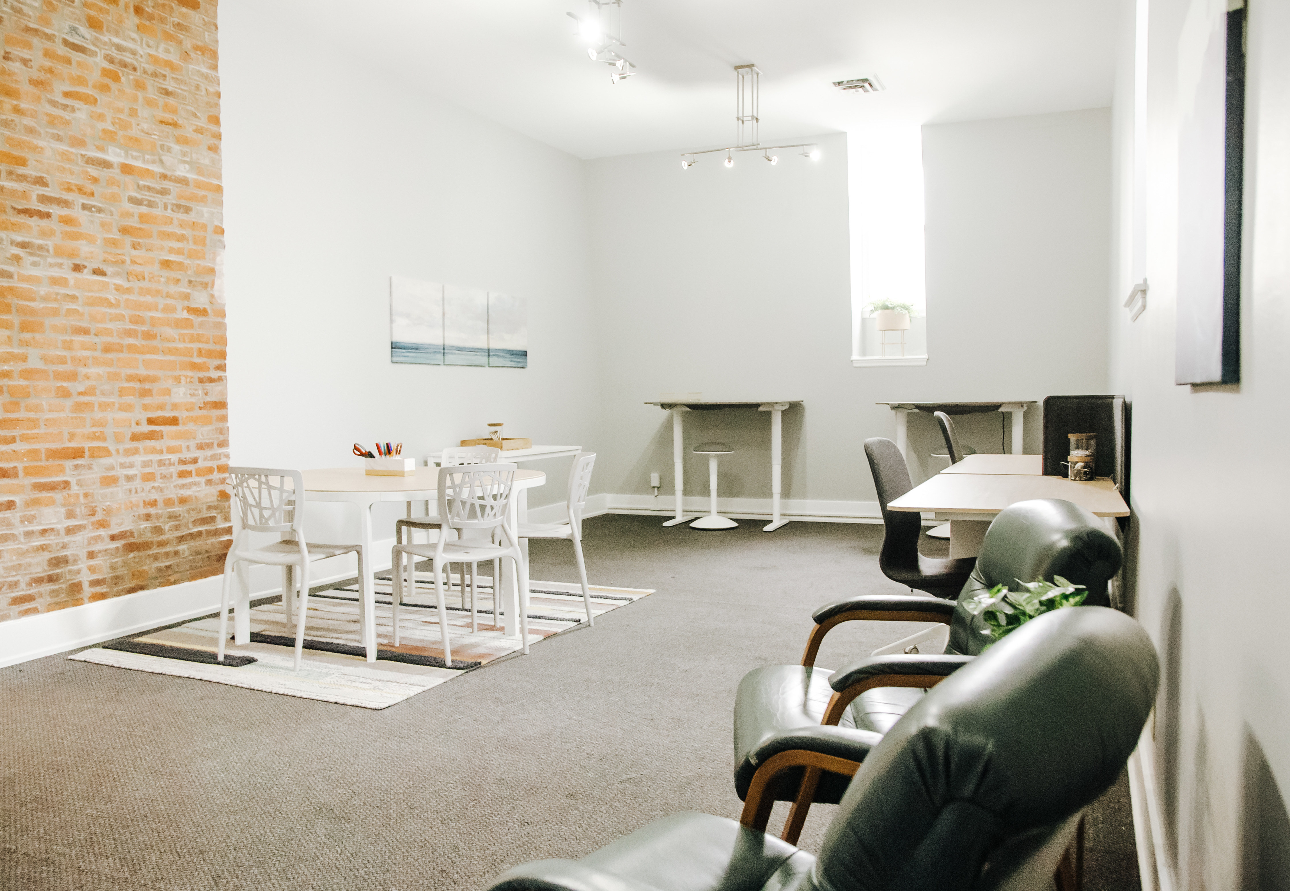 Bright, airy, team space for up to 8