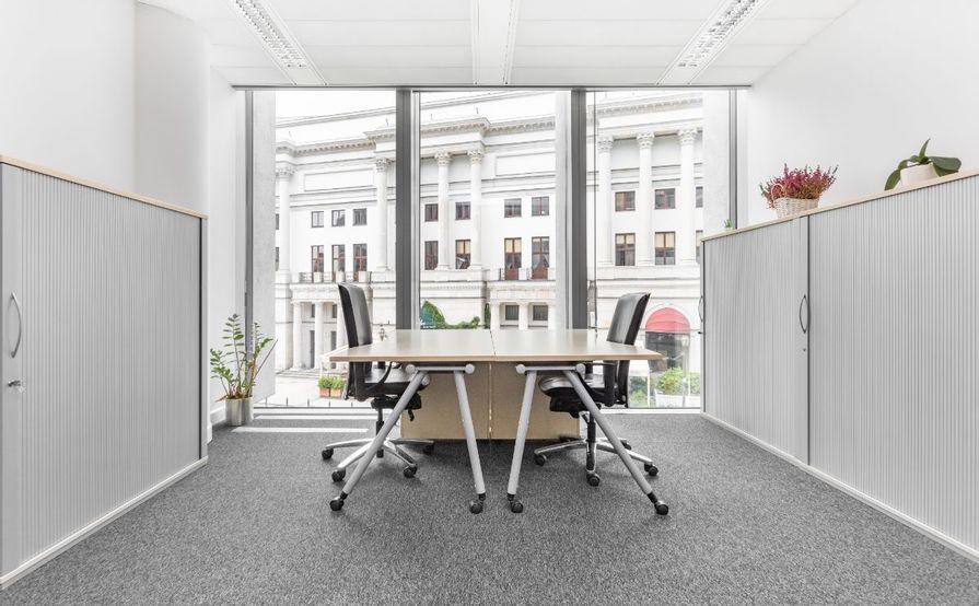 Work your way in a private office for five. Work your way in a private office for five.