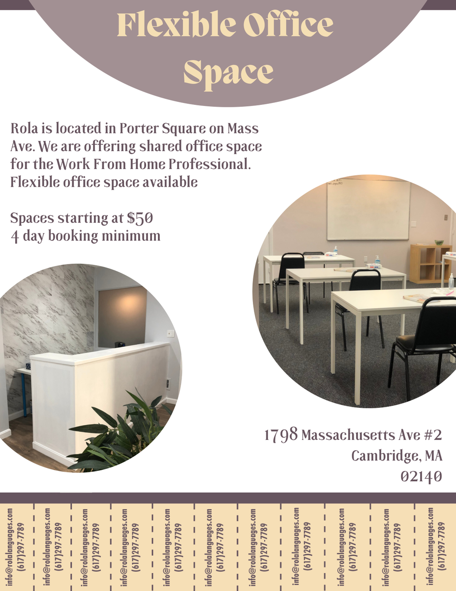 Co-working  Space for the Work from Home Professional 