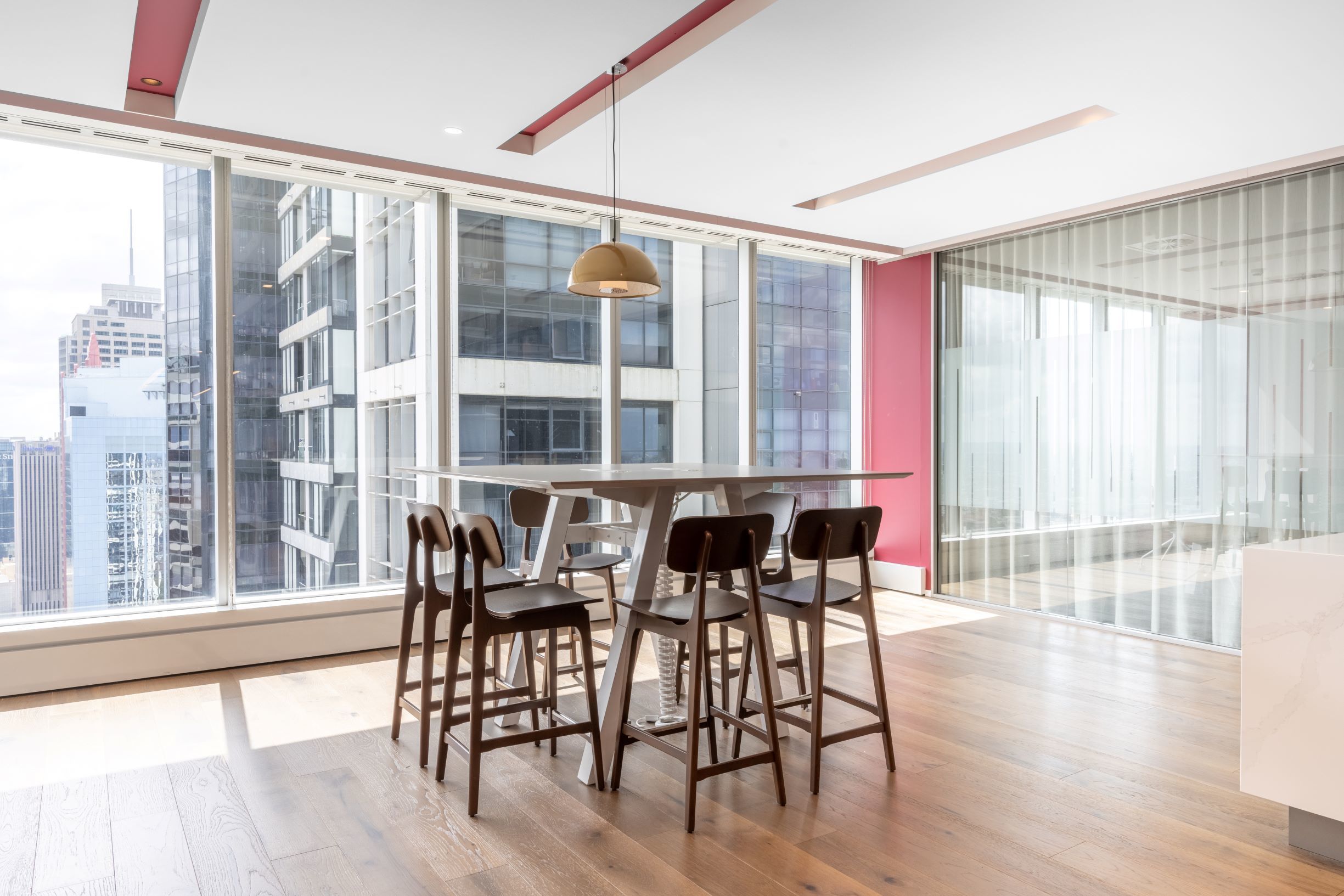 Access professional coworking space in Regus World Square