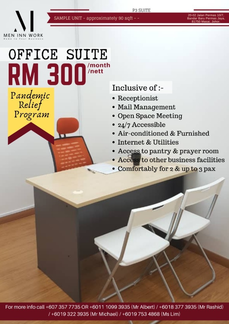 Fully furnished office in iskandar johor Fully furnished office in iskandar johor