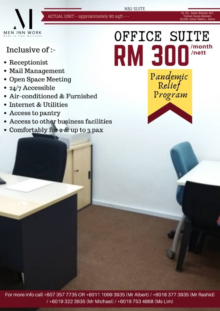 Fully furnished office in iskandar johor Fully furnished office in iskandar johor