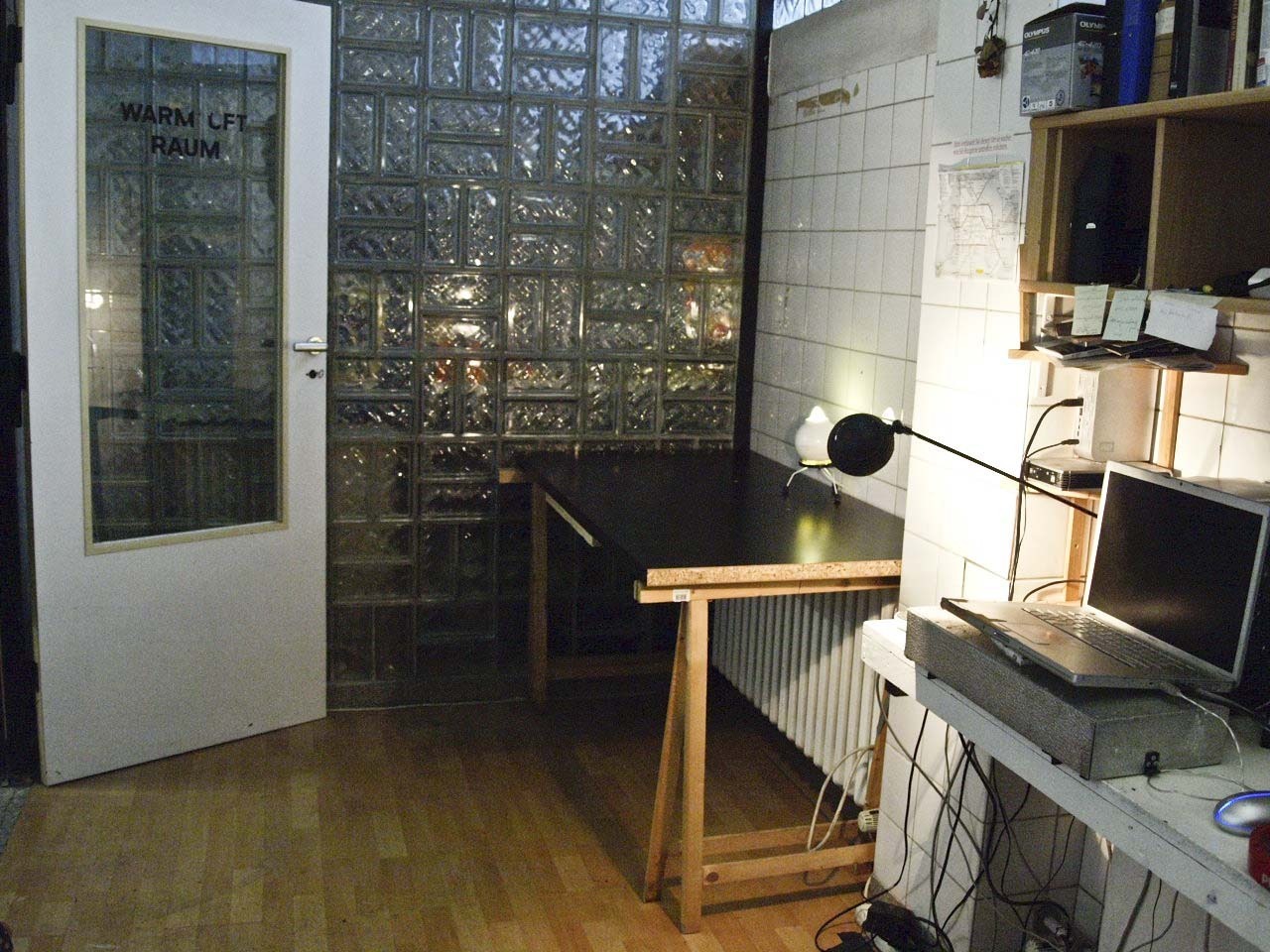 Desk in shared office space