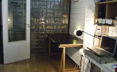 Desk in shared office space Desk in shared office space