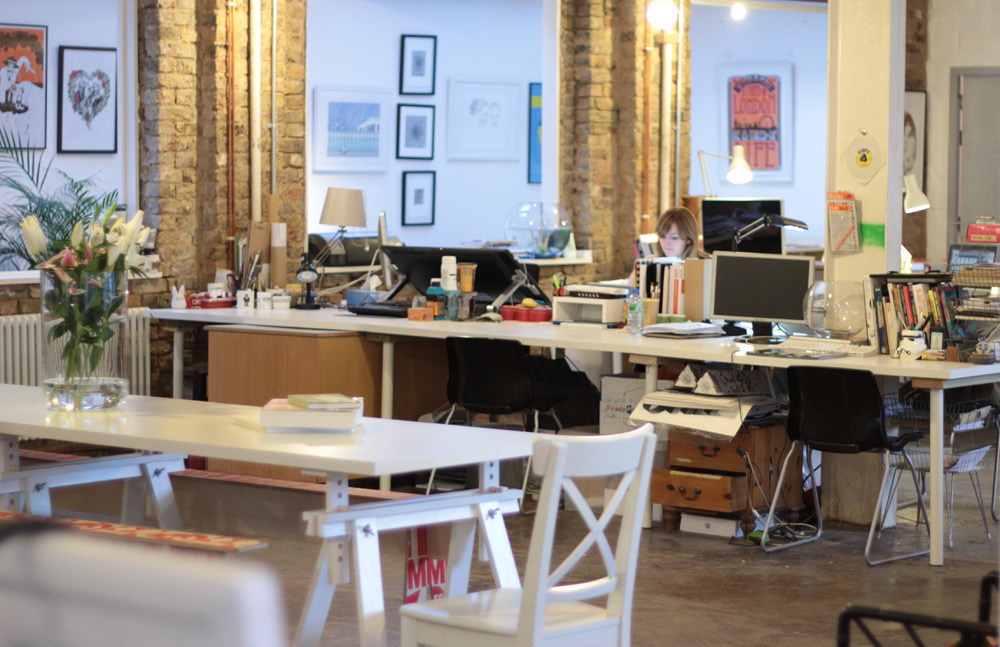 Creative Co-Working Desk Space at Millers Junction in the Heart of Dalston - Run by Print Club London Creative Co-Working Desk Space at Millers Junction in the Heart of Dalston - Run by Print Club London