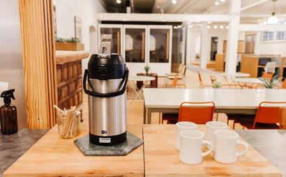 Communal Desk Coworking at The Pioneer Collective Communal Desk Coworking at The Pioneer Collective