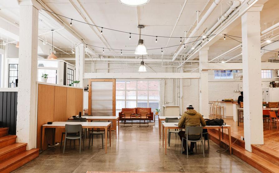 Communal Desk Coworking at The Pioneer Collective Communal Desk Coworking at The Pioneer Collective