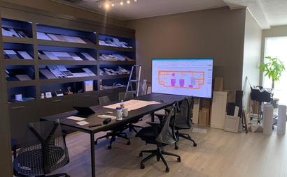 Great for INTERIOR DESIGNERS & ARCHITECTS. DESK + MEETING TABLE Great for INTERIOR DESIGNERS & ARCHITECTS. DESK + MEETING TABLE