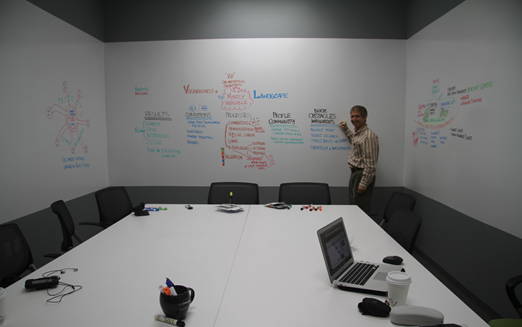 Reservable, pay-as-you-go conference rooms; Cafe-style seating for drop-in use; Dedicated desks