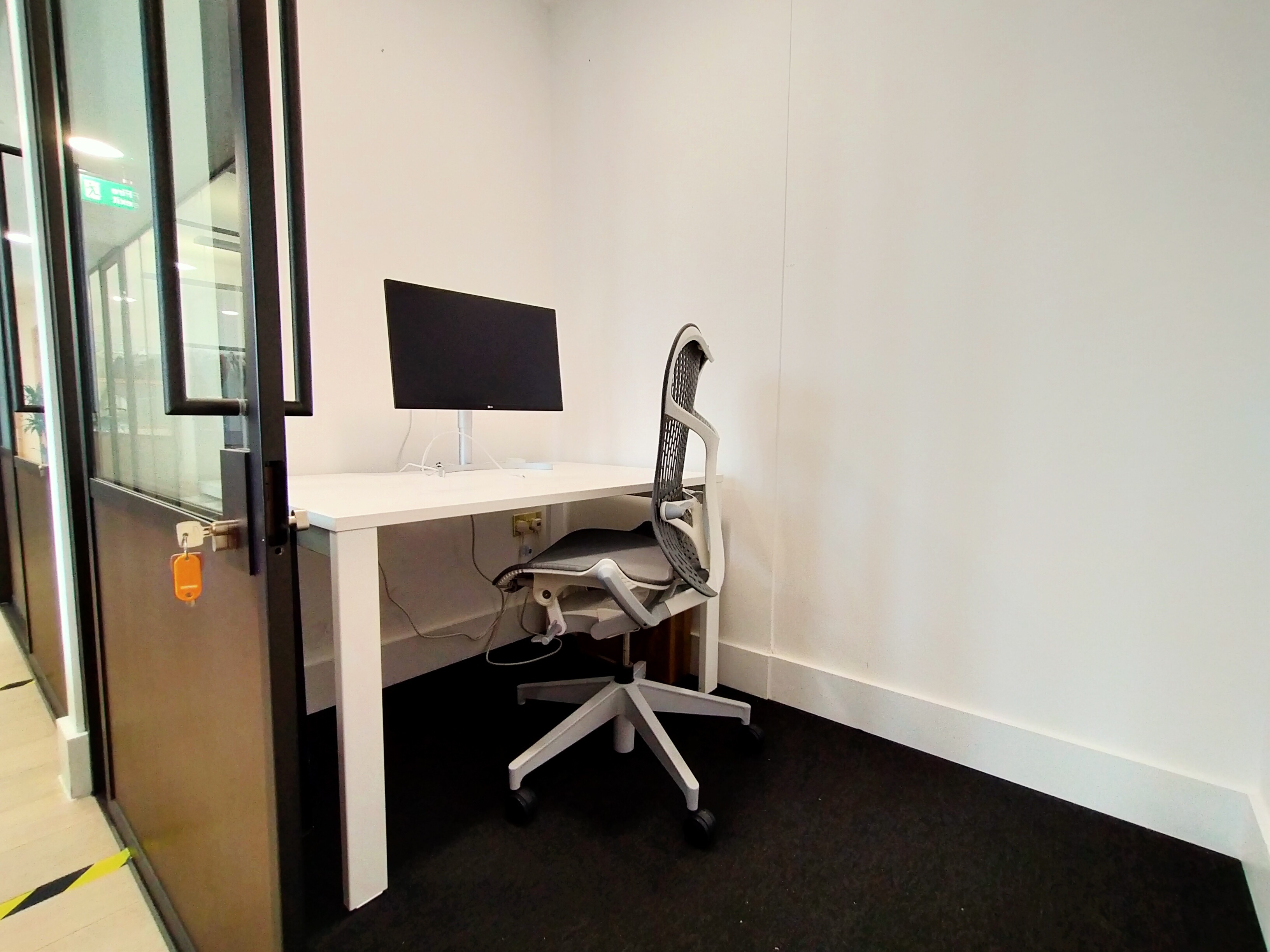 Private one-person office in co-working building, includes 27