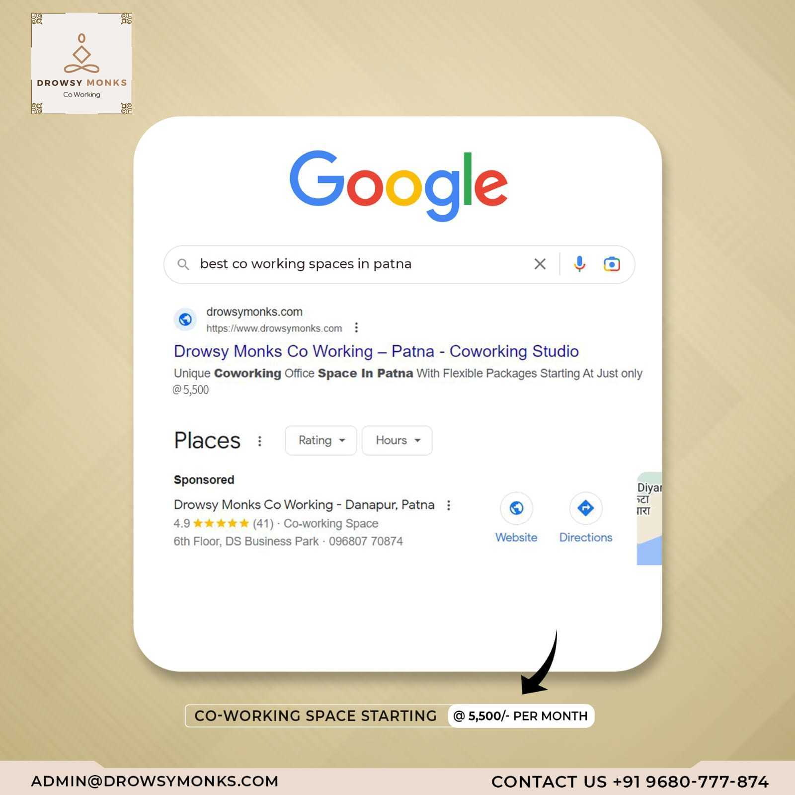 Drowsy Monks Co Working in Patna Drowsy Monks Co Working in Patna