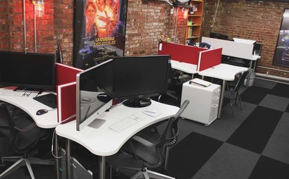 3 Person Pod Available in Bright & Modern 4000 sq ft. (2 Floors) Office Space 3 Person Pod Available in Bright & Modern 4000 sq ft. (2 Floors) Office Space