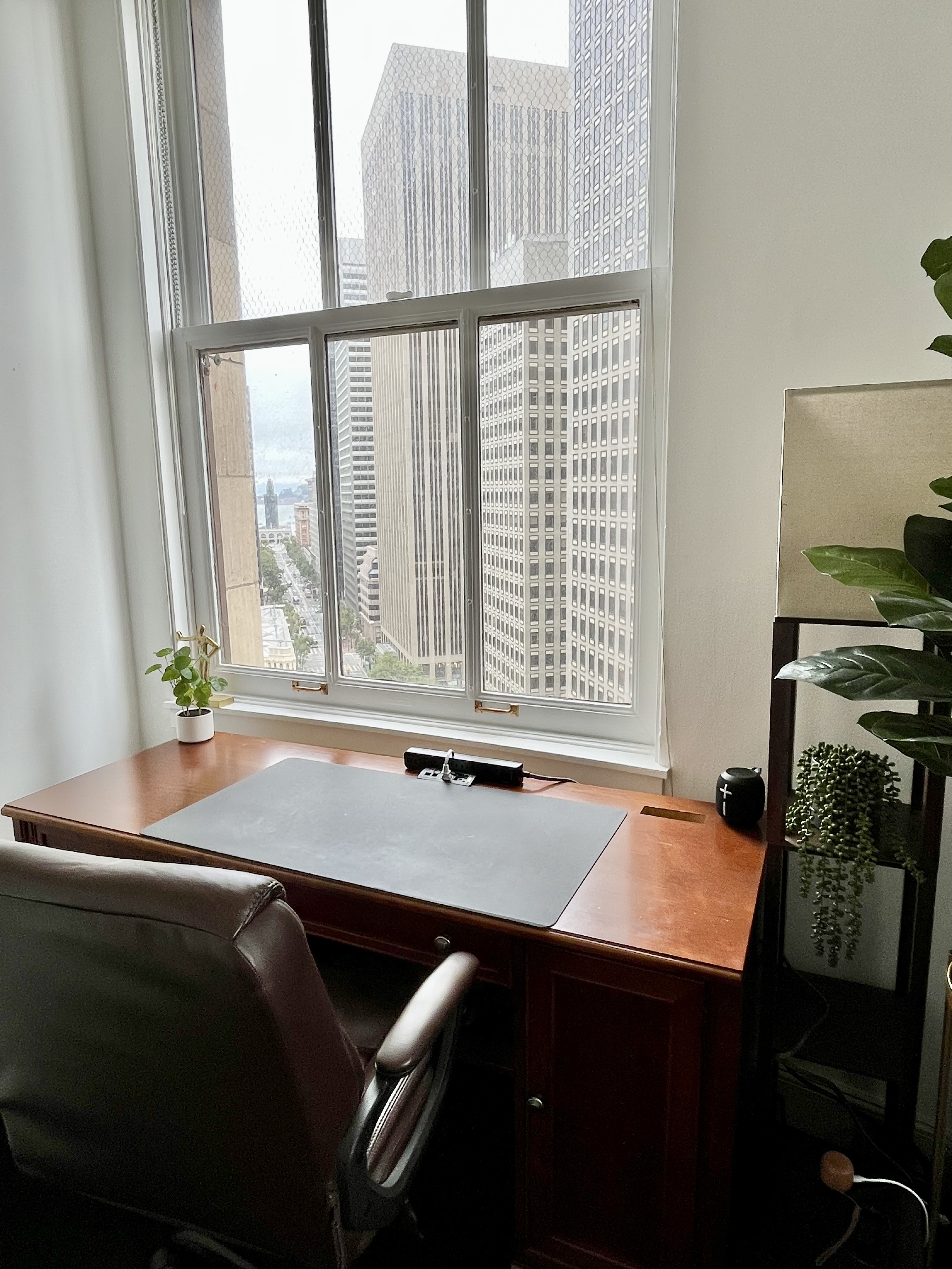 Downtown Private Office with Desk, Meeting Area, City Views