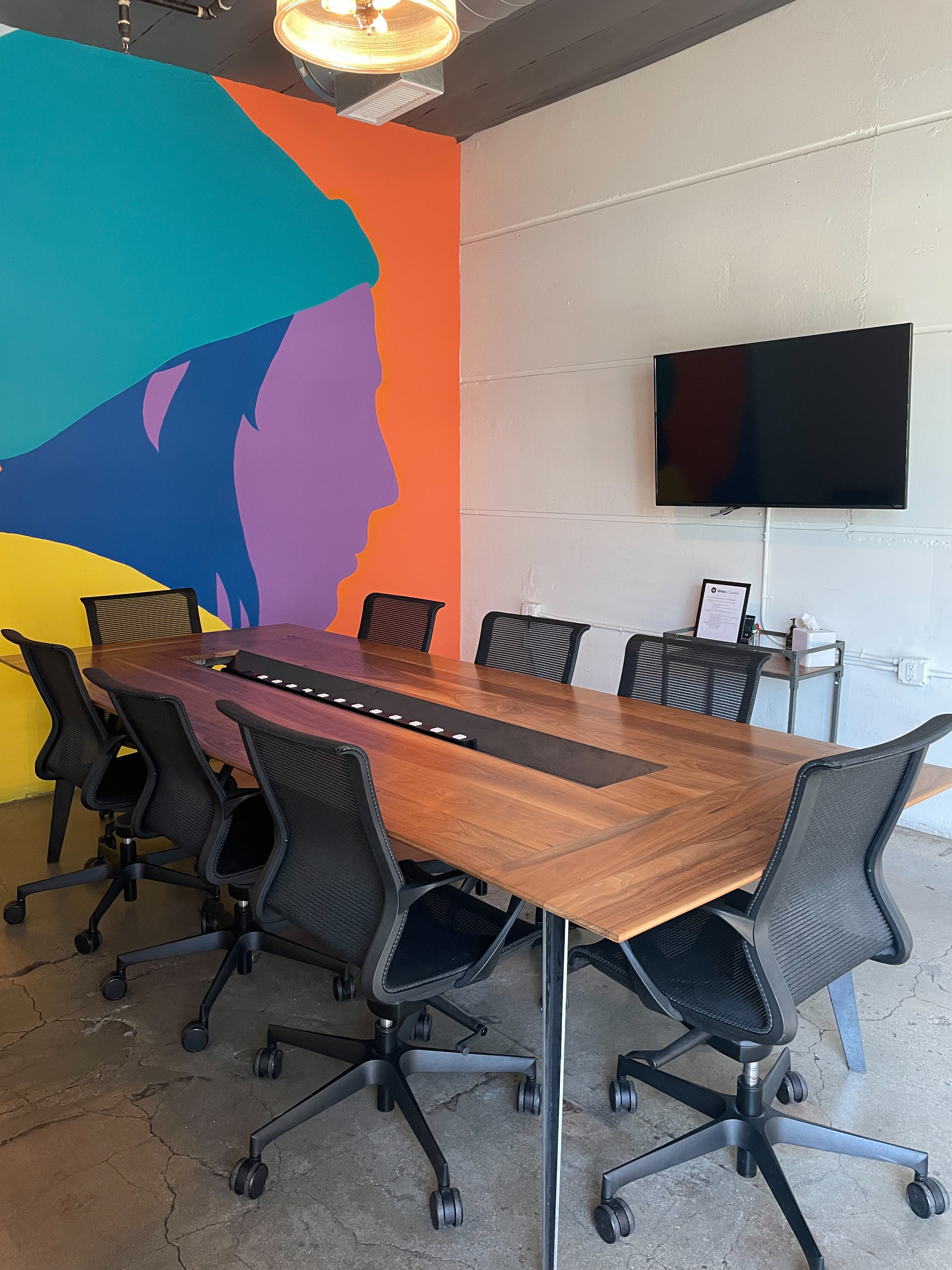 Downstairs Concrete Conference Room