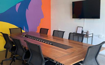 Downstairs Concrete Conference Room Downstairs Concrete Conference Room