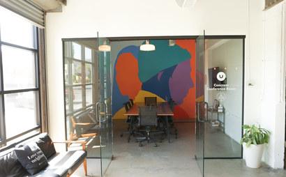 Downstairs Concrete Conference Room Downstairs Concrete Conference Room