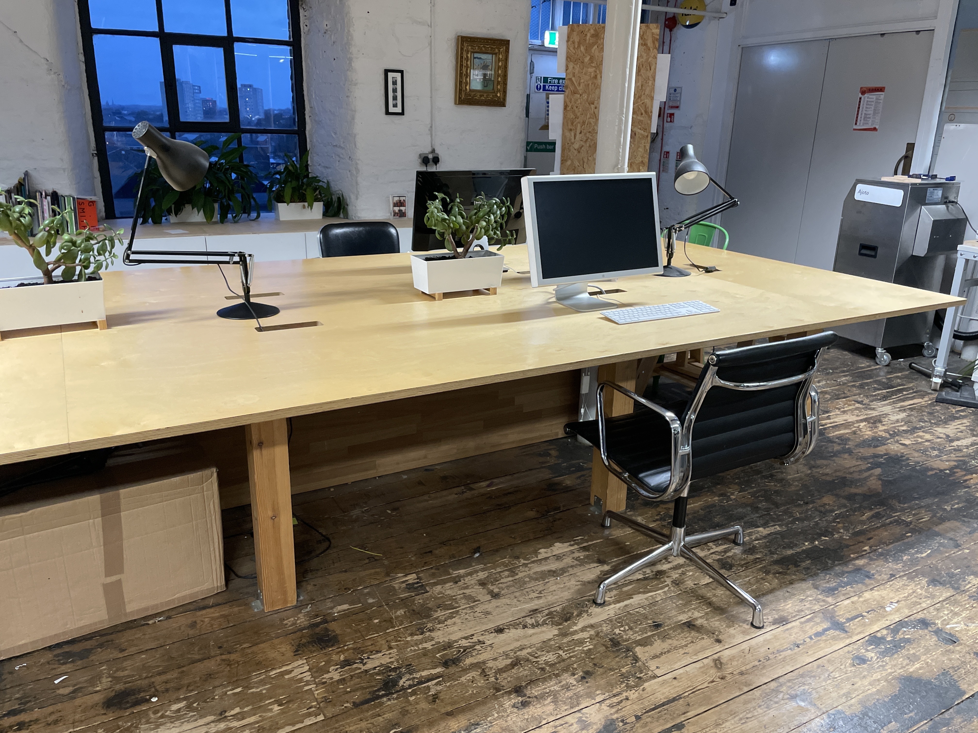 2x Large Desk spaces in creative studio/office space. Ancoats