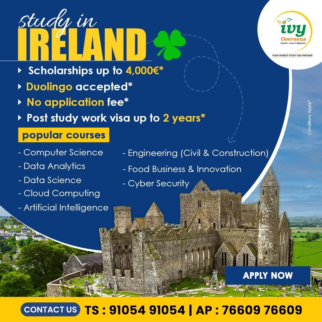 Study in Ireland consultants in Hyderabad