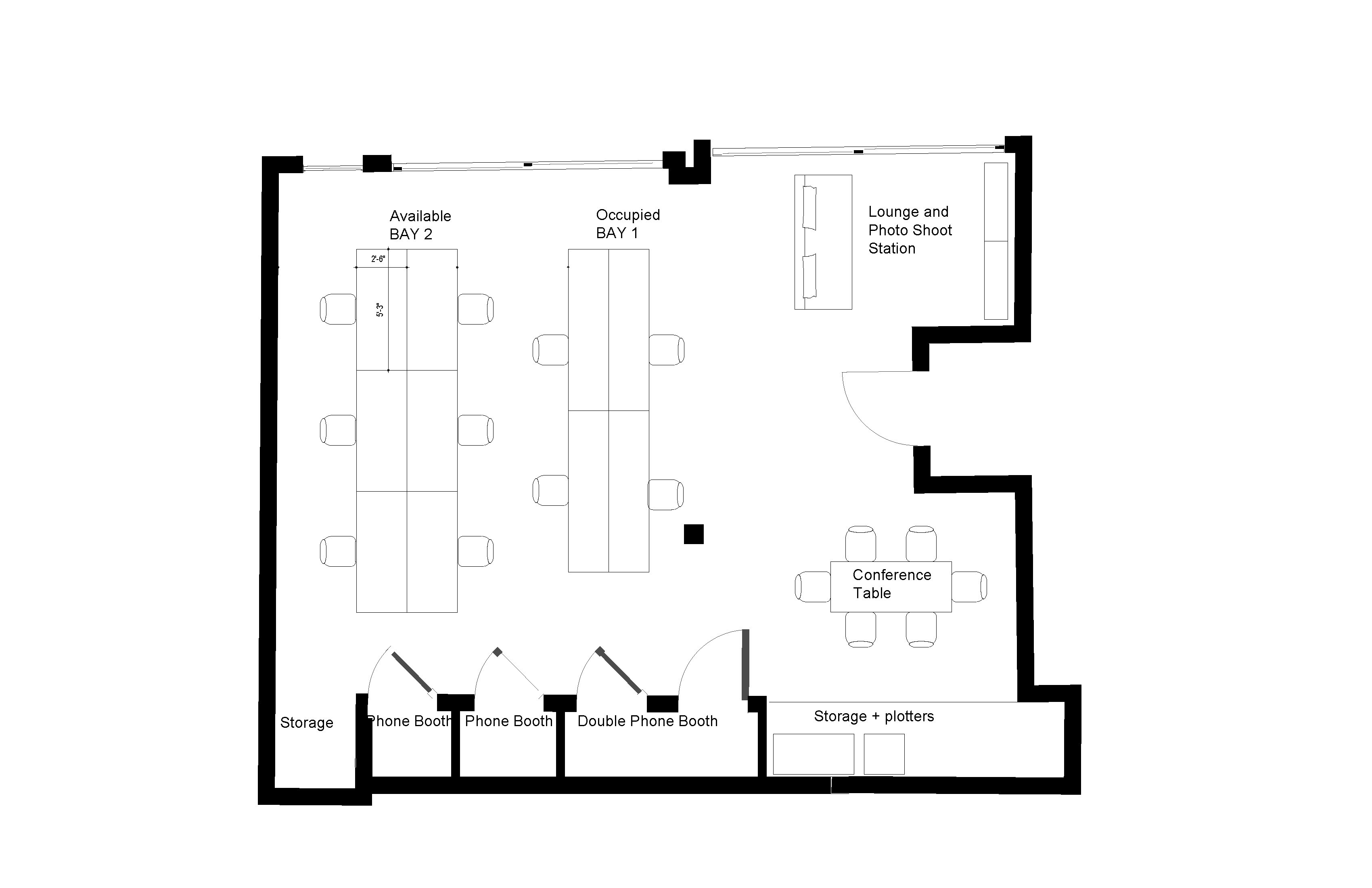 Desk rentals in a sunny loft space in Gowanus!