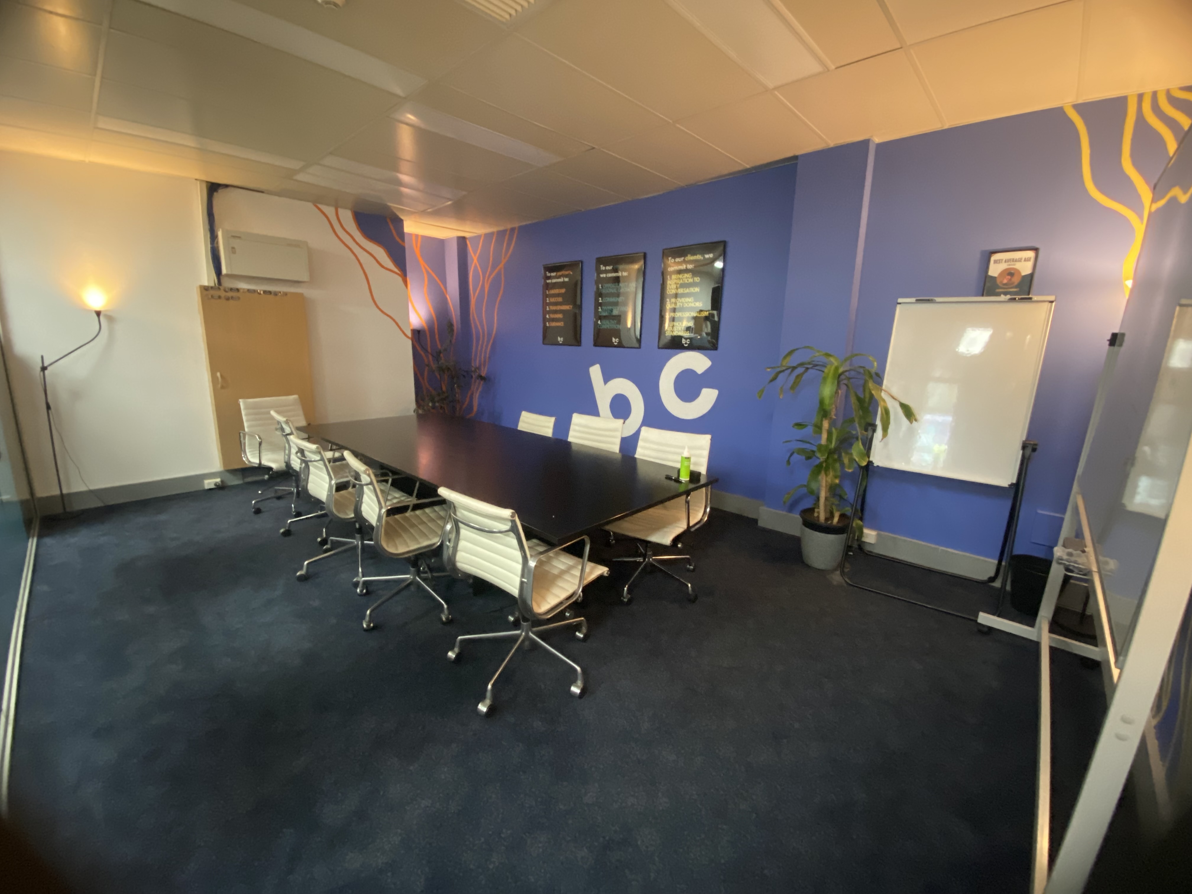 Board room style Meeting Room for 8-10 people