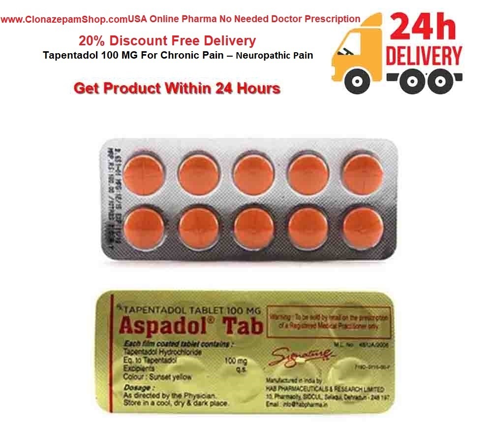 Buy Tapentadol 100mg Online Without Prescription Within 24Hours Save 50%